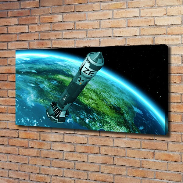 Canvas wall art Nuclear rocket