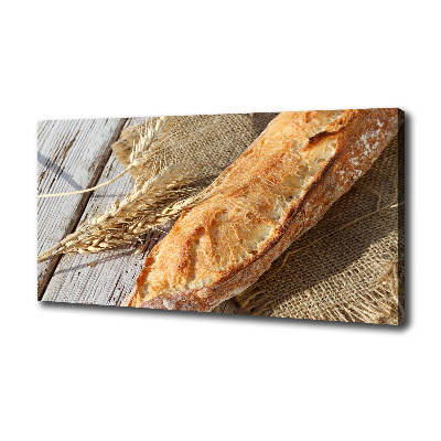 Canvas wall art Fresh baguette