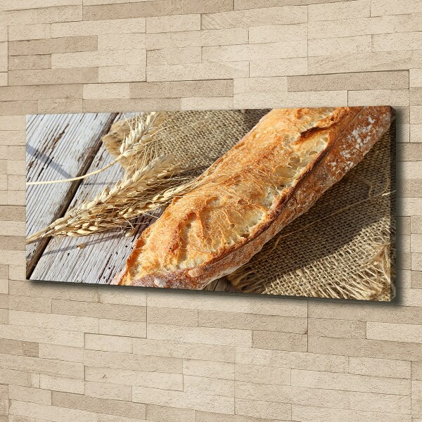 Canvas wall art Fresh baguette