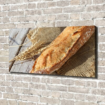 Canvas wall art Fresh baguette