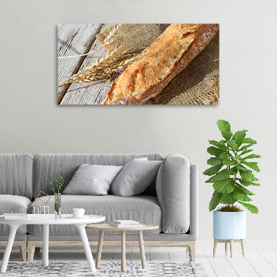 Canvas wall art Fresh baguette