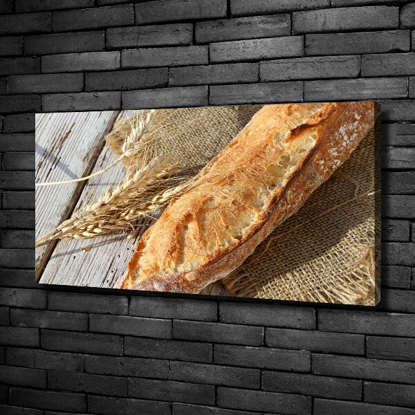 Canvas wall art Fresh baguette