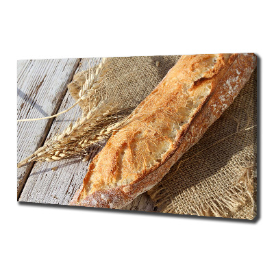 Canvas wall art Fresh baguette