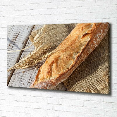 Canvas wall art Fresh baguette