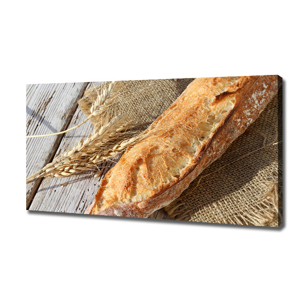 Canvas wall art Fresh baguette