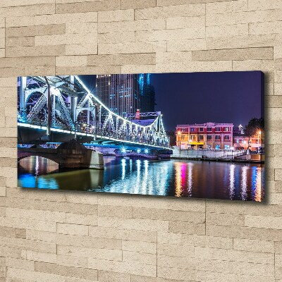 Canvas wall art Shanghai Bridge