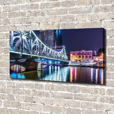 Canvas wall art Shanghai Bridge