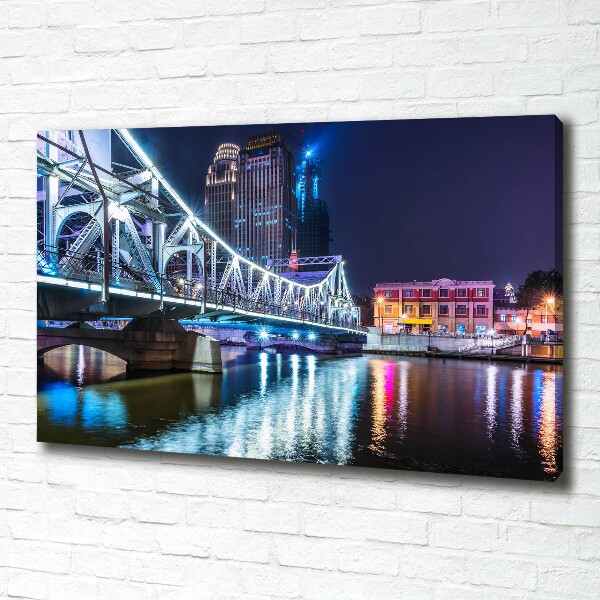 Canvas wall art Shanghai Bridge