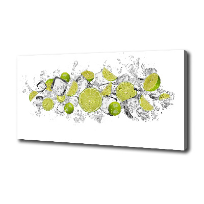 Canvas wall art Ice dice lime