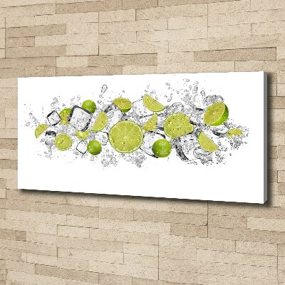 Canvas wall art Ice dice lime