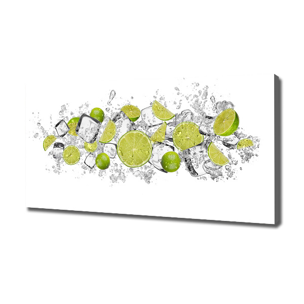 Canvas wall art Ice dice lime