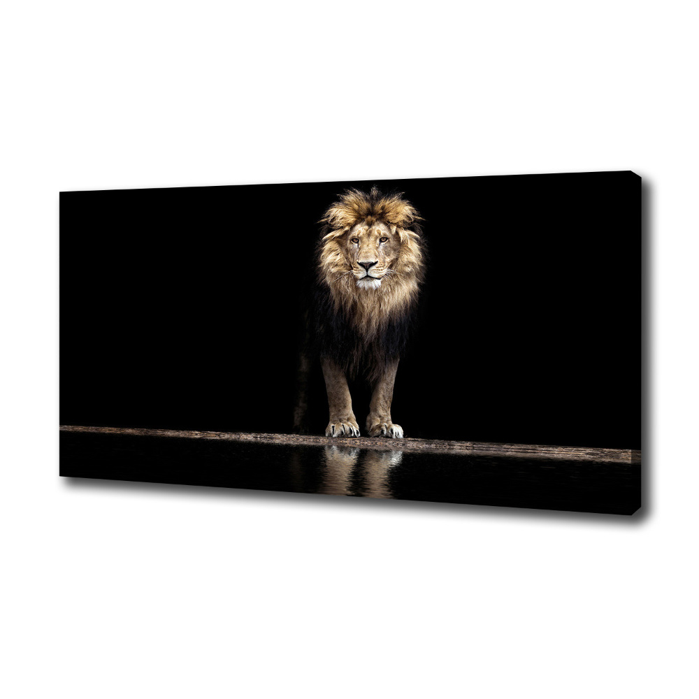 Large canvas wall art Portrait of a lion