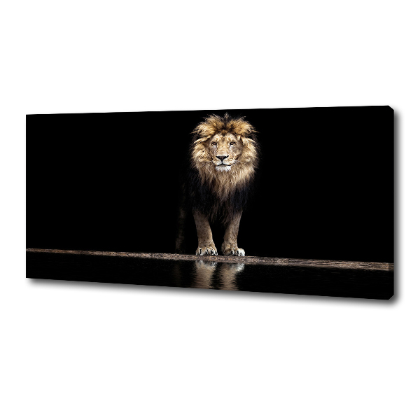 Large canvas wall art Portrait of a lion