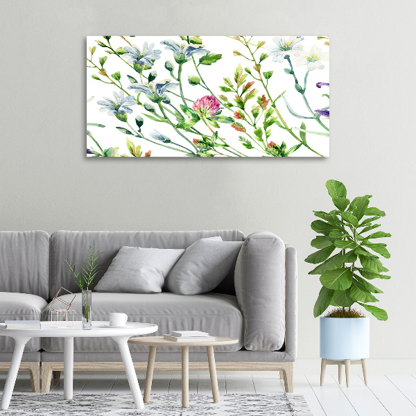 Canvas wall art Wild flowers