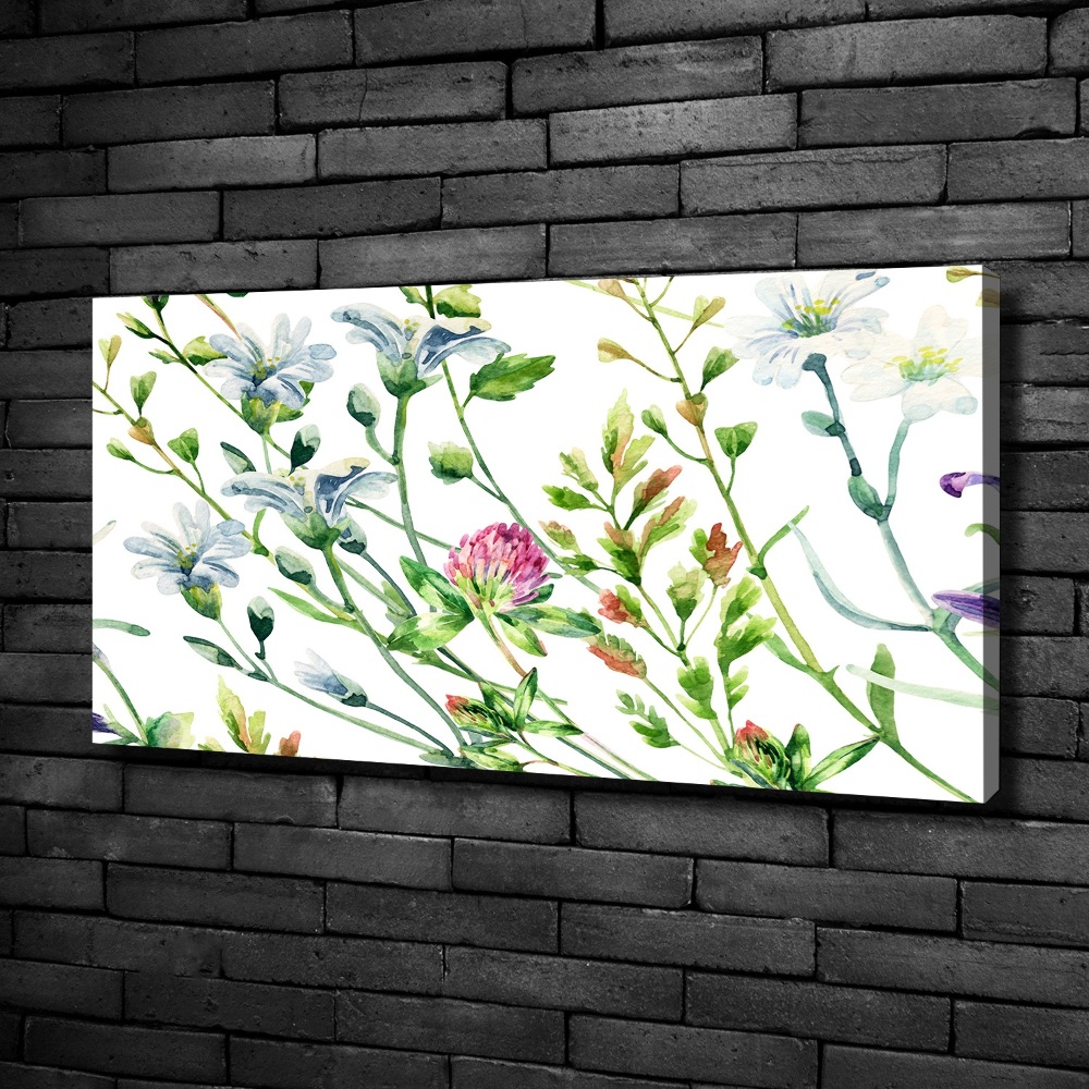 Canvas wall art Wild flowers