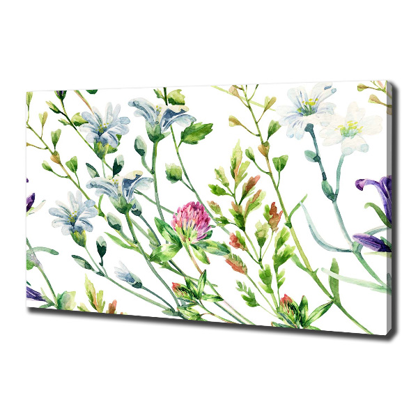 Canvas wall art Wild flowers