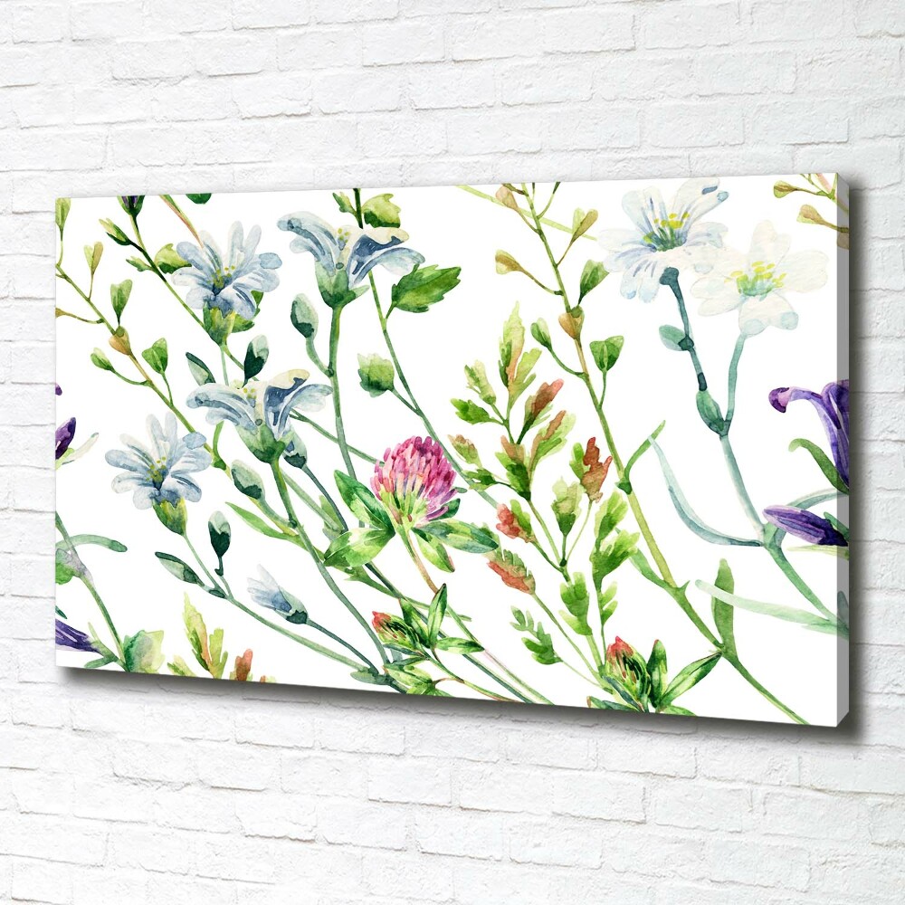 Canvas wall art Wild flowers