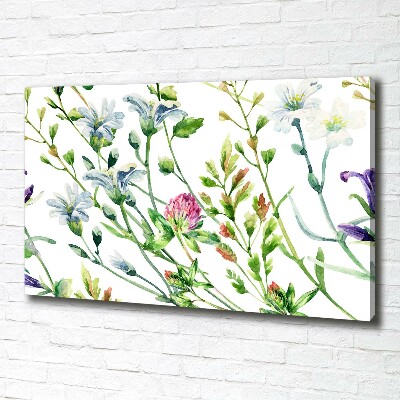 Canvas wall art Wild flowers