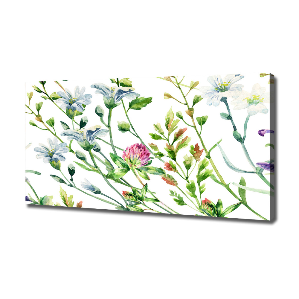 Canvas wall art Wild flowers