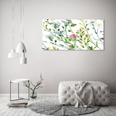 Canvas wall art Wild flowers