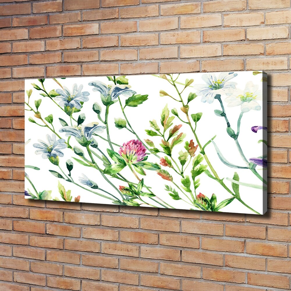 Canvas wall art Wild flowers