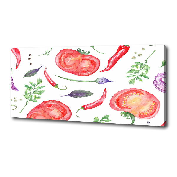 Canvas wall art Tomato and spices