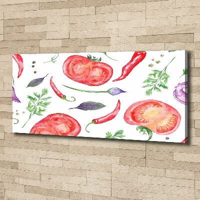 Canvas wall art Tomato and spices