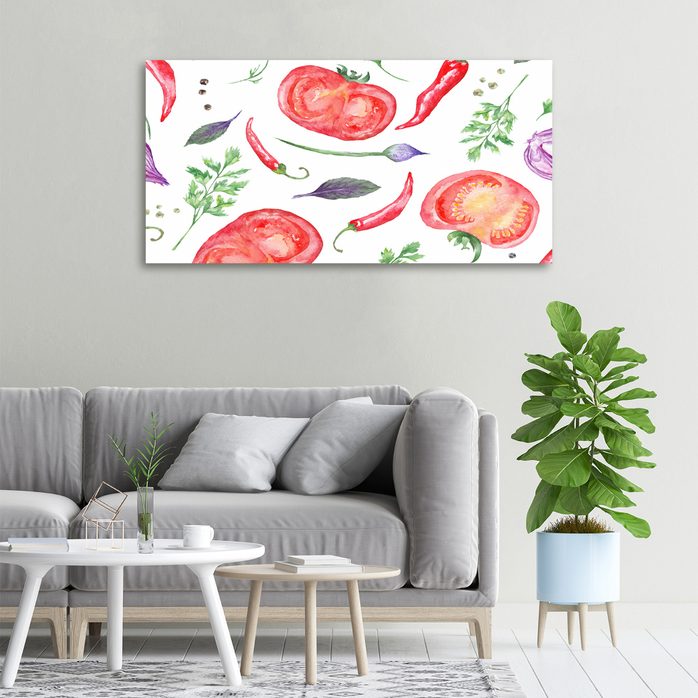 Canvas wall art Tomato and spices