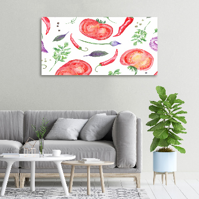 Canvas wall art Tomato and spices