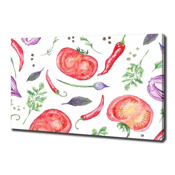 Canvas wall art Tomato and spices