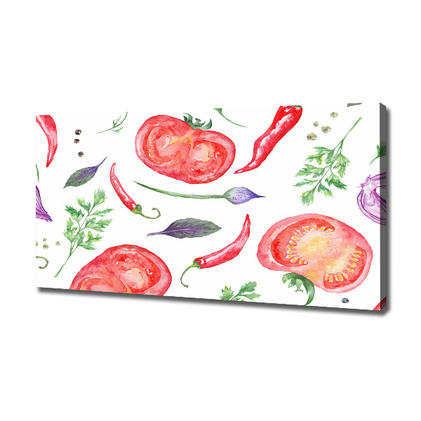 Canvas wall art Tomato and spices