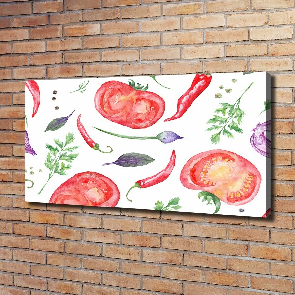 Canvas wall art Tomato and spices