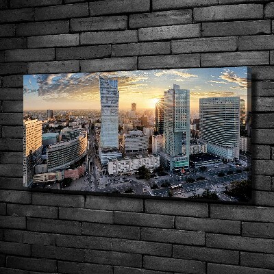 Canvas wall art Warsaw Poland