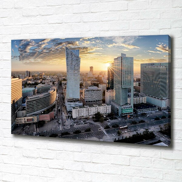 Canvas wall art Warsaw Poland