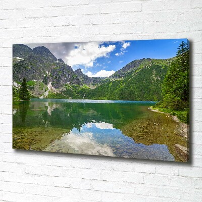 Canvas wall art Morskie Oko Tatry