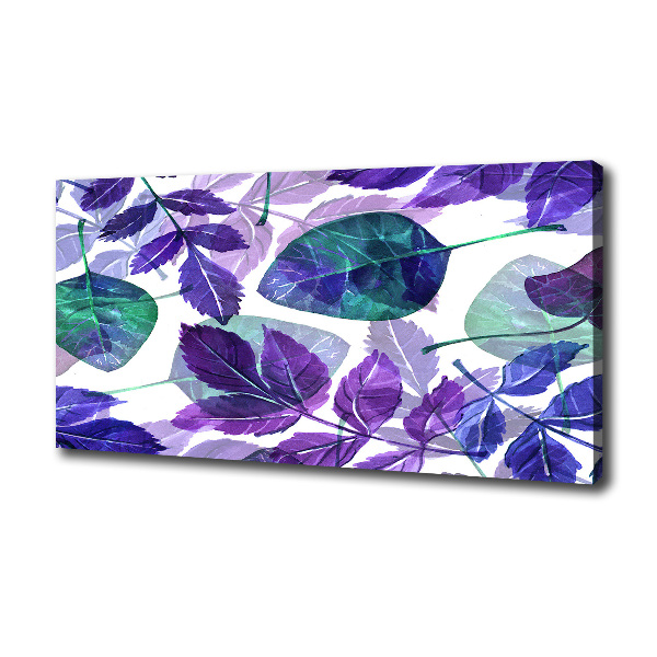 Canvas wall art Colorful leaves