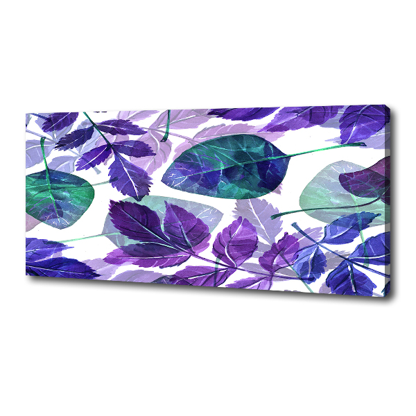 Canvas wall art Colorful leaves