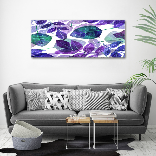 Canvas wall art Colorful leaves