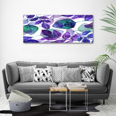 Canvas wall art Colorful leaves