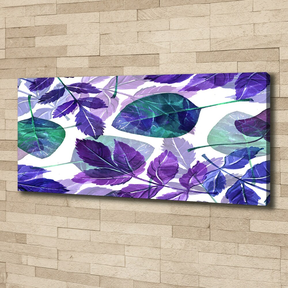 Canvas wall art Colorful leaves