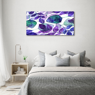 Canvas wall art Colorful leaves