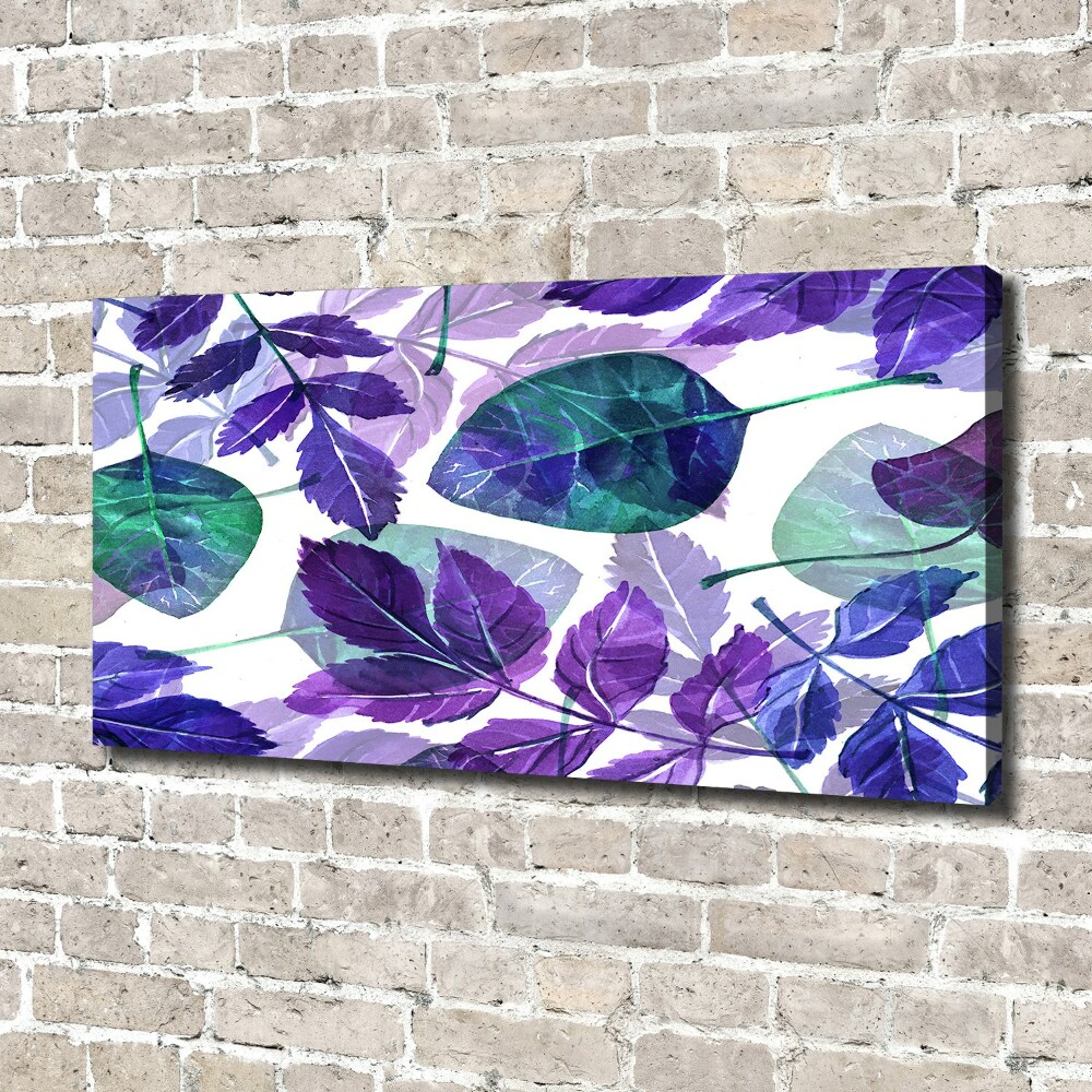 Canvas wall art Colorful leaves