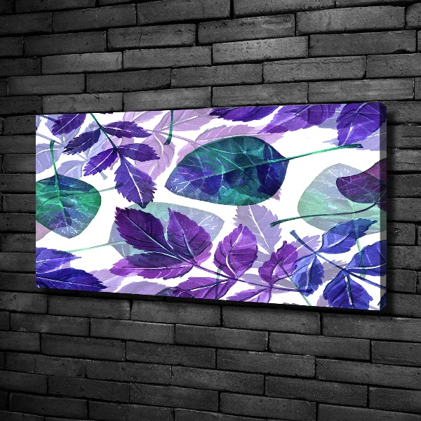 Canvas wall art Colorful leaves