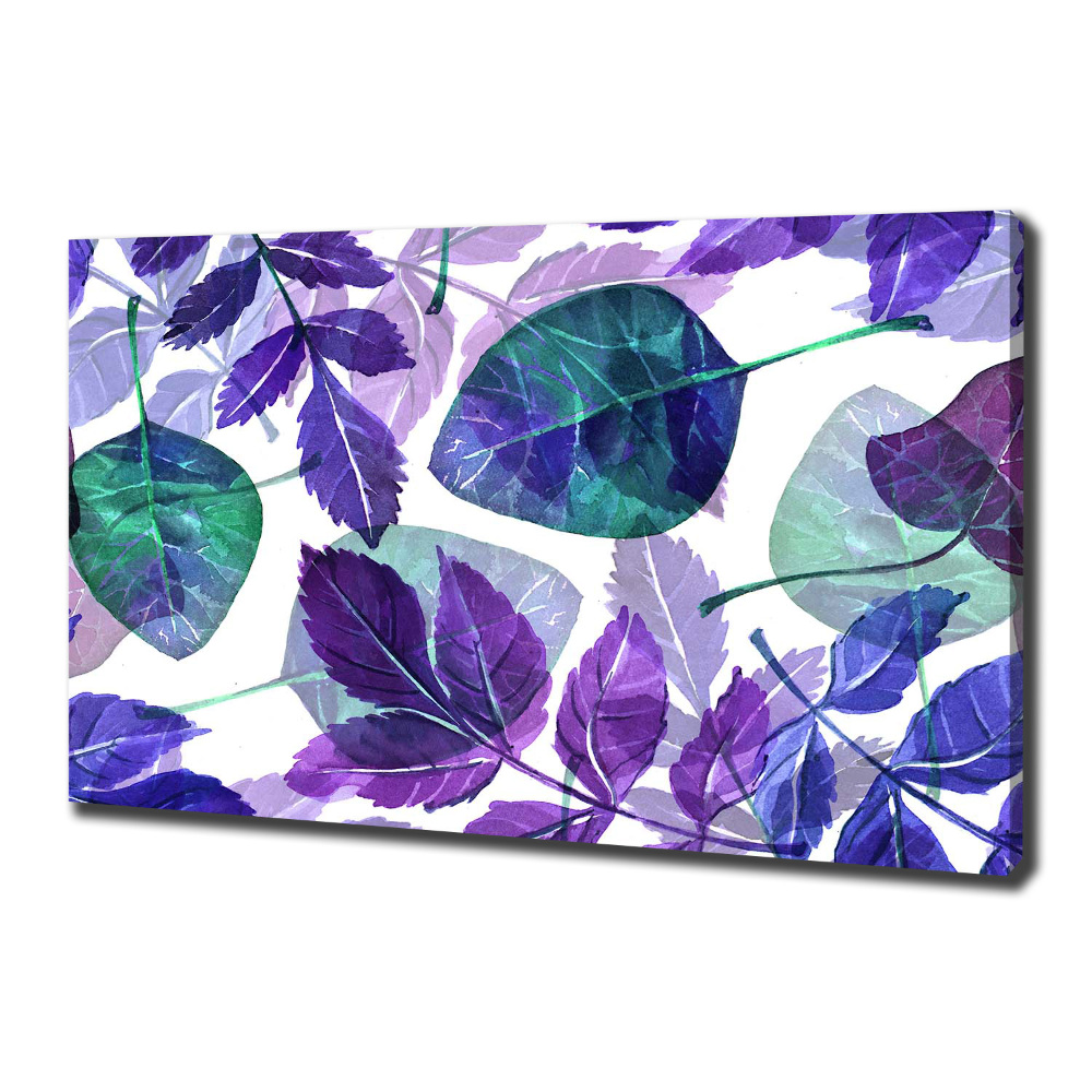 Canvas wall art Colorful leaves