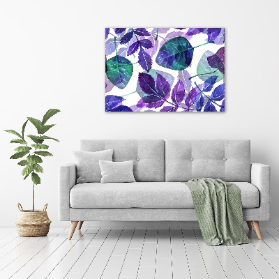 Canvas wall art Colorful leaves