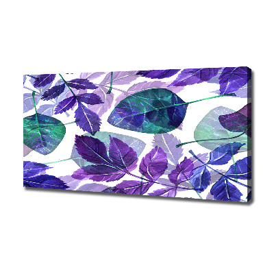 Canvas wall art Colorful leaves