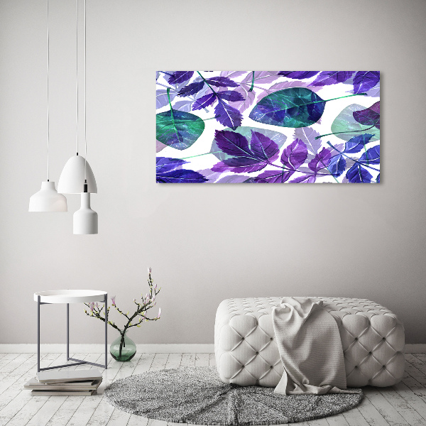 Canvas wall art Colorful leaves