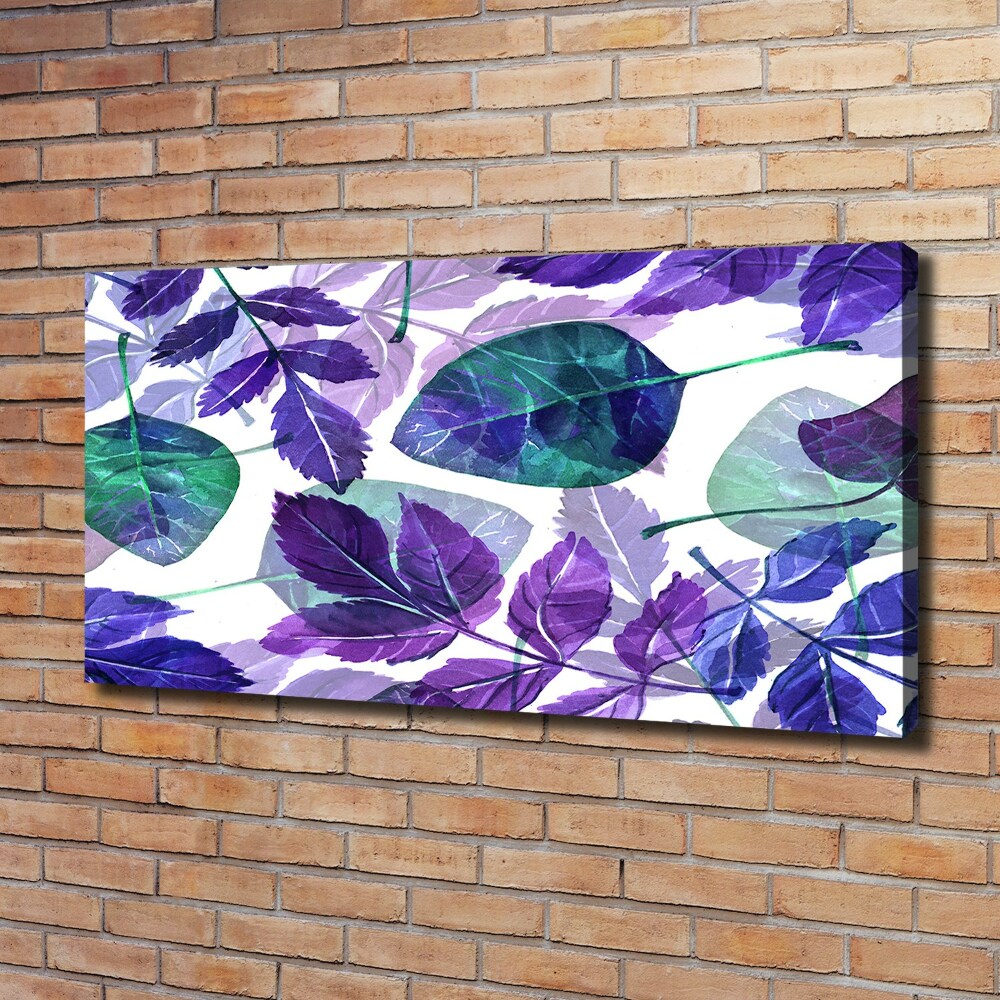 Canvas wall art Colorful leaves