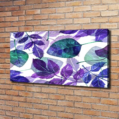 Canvas wall art Colorful leaves