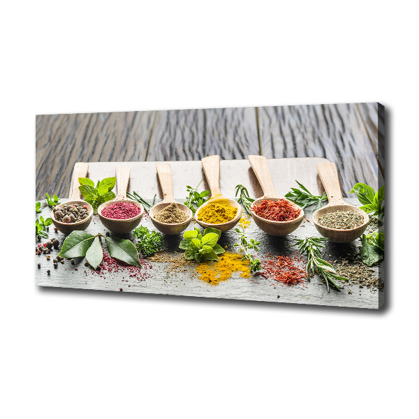 Canvas wall art Colorful spices